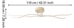 Eglo 901105 - LED таванно осветително тяло RONCADE LED/37W/230V кафяво