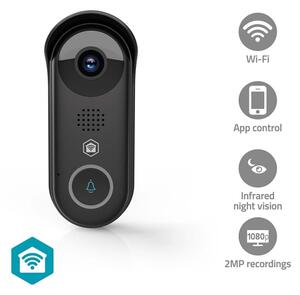 Nedis WIFICDP11BK - Умен видео звънец със сензор 5V Full HD 1080p IP54 Wi-Fi Tuya