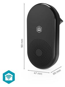 Nedis WIFICDPC11CBK - Гонг за звънец SmartLife Wi-Fi, черен