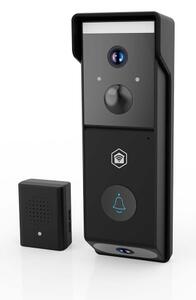 Nedis WIFICDP31BK - видео звънец със сензор, 4400 mAh, 2× Full HD 1080p, IP54, Wi-Fi, Tuya