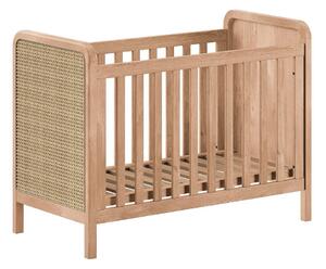 Детско креватче 60x120 cm с регулируема височина в естествен цвят Woods – Vipack