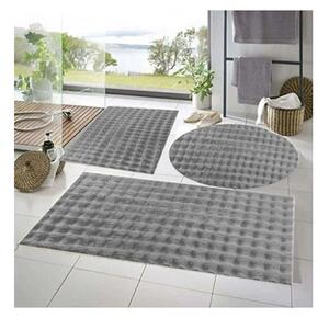 Сиви килими за баня в комплект 3 бр. 60x100 cm Powder – Mila Home