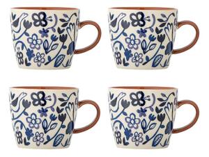 Сини/кремави глинени чаши в комплект 4 бр. 300 ml Figuria – Bloomingville