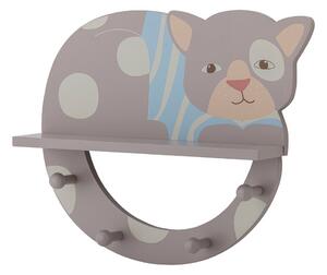 Сива стенна детска закачалка 36x31 cm Mille – Bloomingville Mini