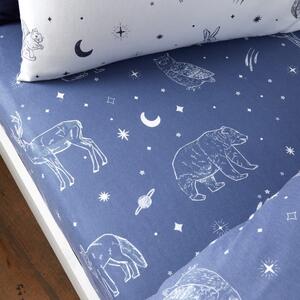 Еластичен фланелен детски чаршаф 70x140 cm Starlight Animals – Bianca