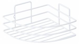 Етажерка за баня Metalife DB-715, 18х18х8 см, Ъглова, Бял