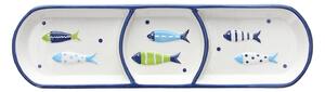 Чиния за предястия с 3 отделения TOGNANA Relief Aquatic, 28.5см