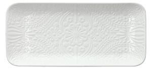 Правоъгълен поднос TOGNANA Ornament Copenhagen, порцеланов, 30.5х14cm, бял