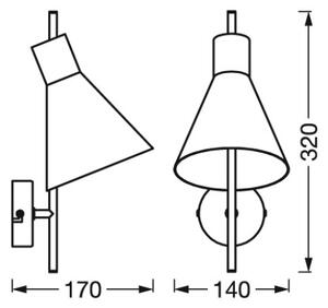 Osram - LED Настенна лампа DECOR TOKIO LED/5W/230V черна