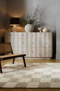 Килим, Eric Checkboard Flair Rugs, бежов/натурален, 160x230 см