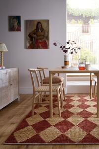 Килим, Effie Diamond Jute Flair Rugs, теракота, 120x170 см