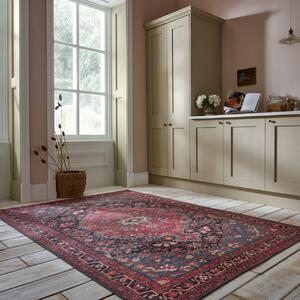 Килим, Medallion Washable Flair Rugs, червен, 115x170 см