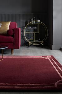 Килим, Gatsby Wool Flair Rugs, бордо, 120x170 см