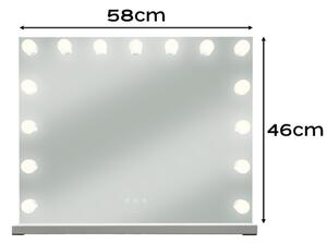 LED козметично огледало с регулируемо осветление - 58 x 46 cm
