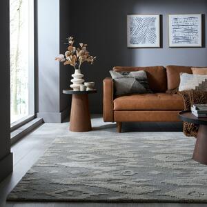 Килим, Dion Ikat Wool Flair Rugs, син, 160x230 см