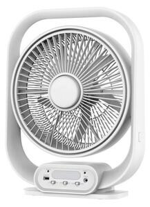 Настолна LED лампа с вентилатор, 2W/230V, бяла
