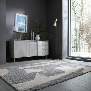 Килим, Rylan Circular Knit Flair Rugs, сив, 200x300 см