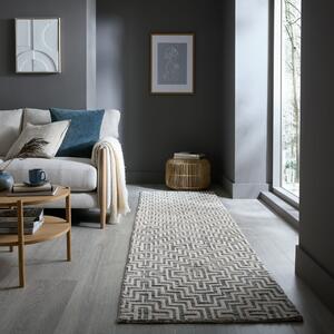 Килим пътека, Rhett Circular Knit Flair Rugs, сив, 80x300 см