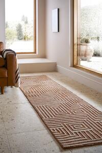 Килим пътека, Kylo Circular Knit Flair Rugs, теракота, 80x300 см