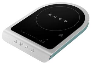 Преносим индукционен котлон Smeg PIC01EGMEU, 2100 W, Керамично стъкло, Таймер, LED дисплей, Изумрудено зелено