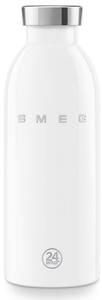 Термо бутилка SMEG Clima 50's Style WBF01WH, 500 мл, Херметично затваряне, Двустенна, Неръждаема стомана 18/8, Бял
