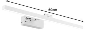 LED аплик, Debiwen, бял, 10x60x6 см