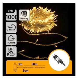 Aigostar - LED външен коледен гирлянд 1000xLED/6W/230V 50m IP44 топла бяла светлина