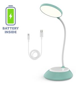 LED Димируема акумулаторна настолна лампа VISUA LED/5W/5V 3000-5000K тюркоаз