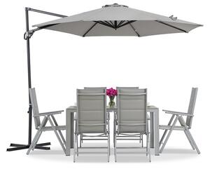 Garden Point Pesaro 3 м антрацитен градински чадър