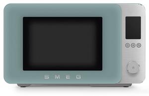 Комбинирана микровълнова фурна с горещ въздух SMEG Collezione MOC02EGMEU, 900W, 27 л, 25 програми, Плавно затваряне, Индивидуални настройки, Зелен