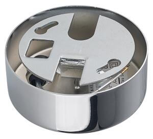 Ideal Lux - Полилей с кабелно окачване NODI 9xE14/28W/230V Ø 80 см лъскав хром/бял