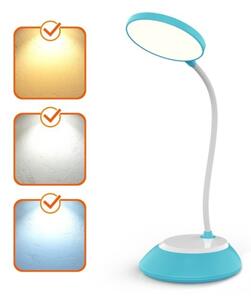 LED Димируема акумулаторна настолна лампа VISUA LED/5W/5V 3000-5000K 1200 mAh син
