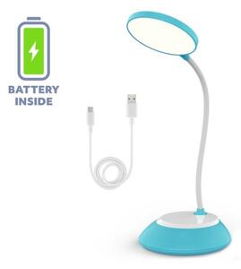LED Димируема акумулаторна настолна лампа VISUA LED/5W/5V 3000-5000K 1200 mAh син