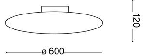 Ideal Lux - Таванно осветително тяло SMARTIES 3xE27/42W/230V, диаметър 60 см, бяло