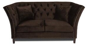 Двуместен диван Chesterfield Queen в цвят винтидж кафяво, 175/92/92 см