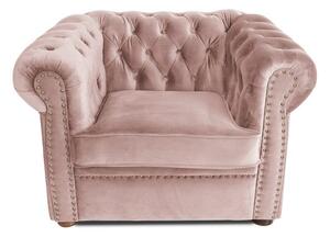 Фотьойл Chesterfield в цвят розов жасмин 94х90х66 см