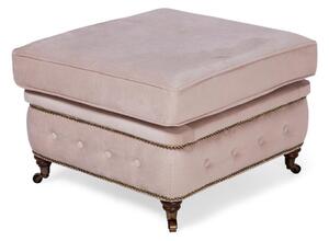 Табуретка Chesterfield в цвят розов жасмин, 75х70х45 см