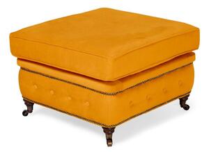 Табуретка Chesterfield в цвят жълто, 75х70х45 см
