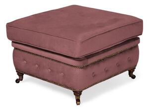 Табуретка Chesterfield в цвят рустик розово, 75х70х45 см