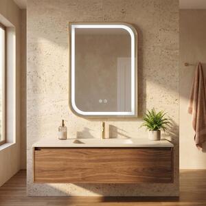 Огледало LED ZONE 80X60 GOLD BRUSH