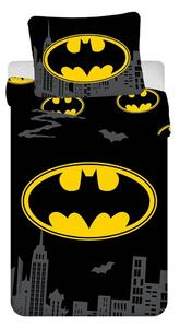 Единично памучно детско спално бельо 140x200 cm Batman "The Emblem" – Jerry Fabrics