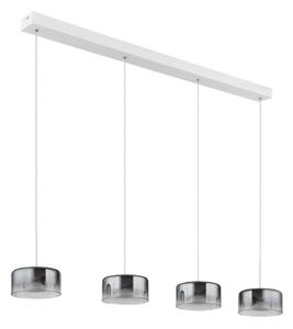 Globo 16024-4WR - LED полилей на кабел BELINDA LED/24W/230V бял/димчат