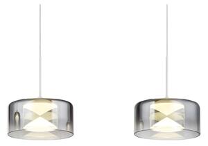 Globo 16024-4WR - LED полилей на кабел BELINDA LED/24W/230V бял/димчат