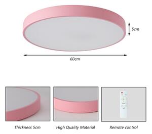 Brilagi - LED димируемо таванно осветително тяло POOL LED/60W/230V 3000-6000K 60 cm розово+ДУ