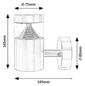 Rabalux 7827 - LED Екстериорен аплик LISBON LED/7W/230V IP54