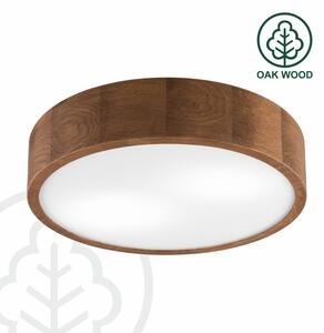 Brilagi - LED RGBW димируем таванен плафон CARVALHO 2xE27/9W/230V Wi‑Fi дъб Ø 37,5 см