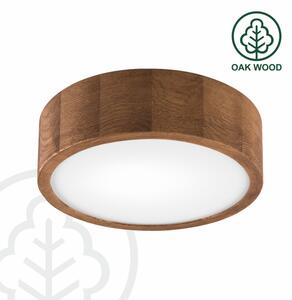 Brilagi - LED RGBW димируема плафонна лампа CARVALHO 1xE27/9W/230V Wi‑Fi дъб Ø 27,5 см