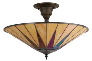 Endon 64043 - Повърхностно монтиран полилей Tiffany DARK STAR 3xE27/60W/230V Ø 49 см