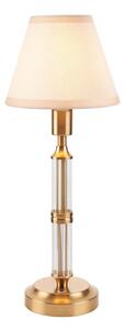 Endon 114849 - LED Димируема акумулаторна настолна лампа MORTON LED/1,5W/5V месинг/бежов