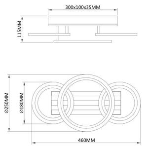 Globo 67360D3 - LED таванно осветително тяло BLEVINS LED/21W/230V 3000/4200/6000K